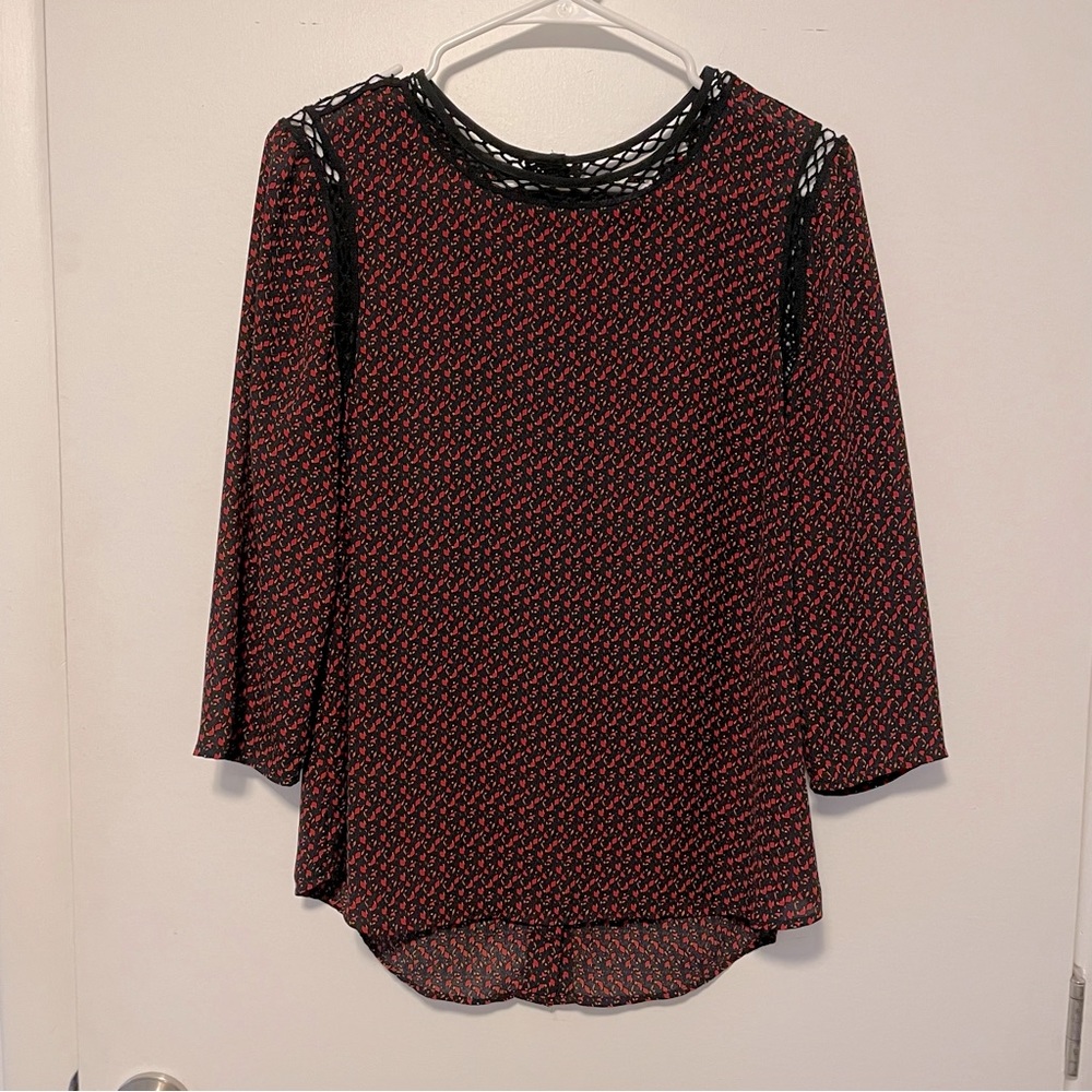 ✨ Last Chance Daniel Rainn Printed Blouse Size Small